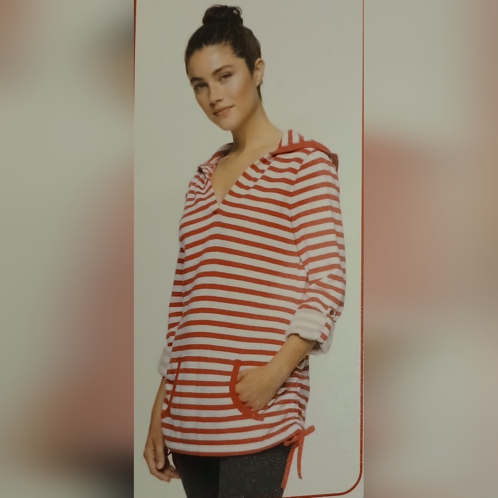 Marc New York Red and White Striped Tunic